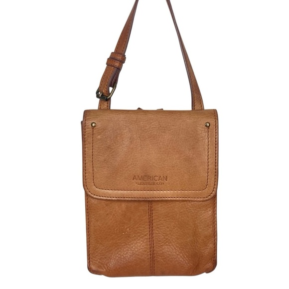 AMERICAN LEATHER CO. Kansas Wallet Satchel Bag - Picture 1 of 11